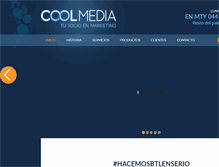 Tablet Screenshot of coolmedia.com.mx